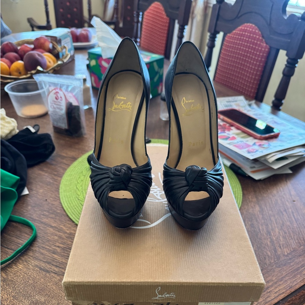 Christian Louboutin Black High Heel Sandals